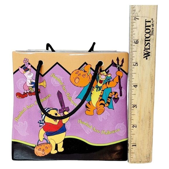 Vintage Disney Winnie the Pooh Hundred Acre Halloween Ceramic Candy Bag Vase - Picture 8 of 8